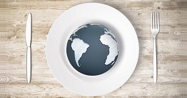 Pianeta Terra su piatto