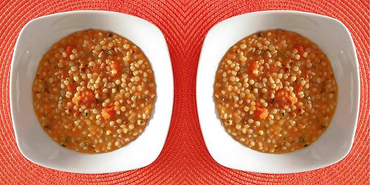 Fregola sarda risottata con zucca
